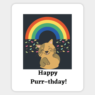 Happy  Purr–thday! Sticker